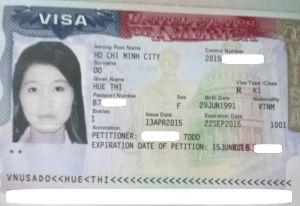 Visa K-1 của Huệ