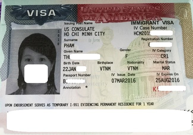 Visa của Th