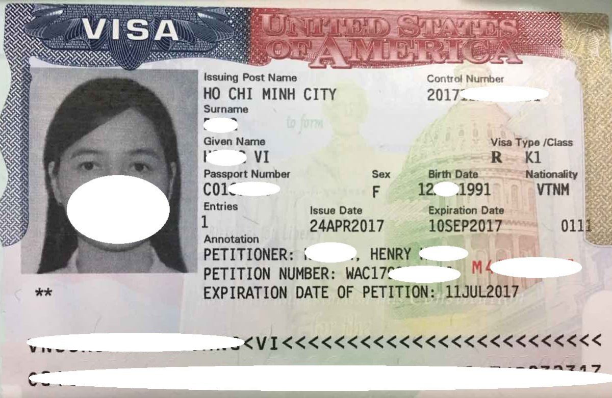 Visa của chị Vi