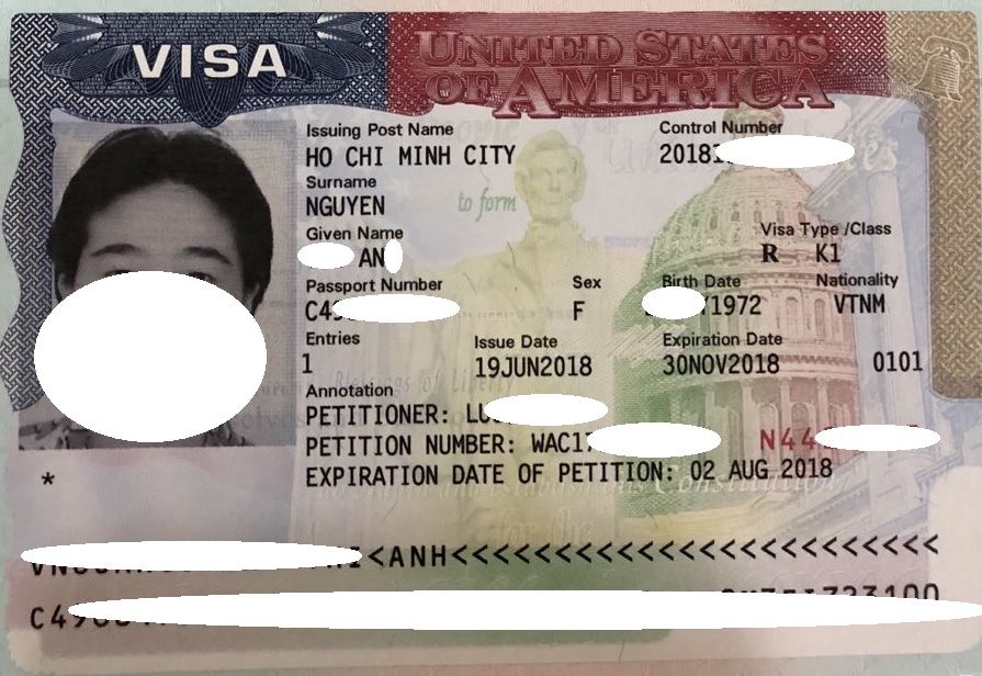 Visa của chị An