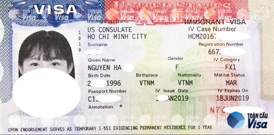 Visa của chị Hà