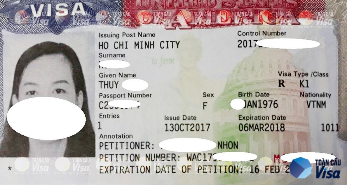 Visa của chị Thuy