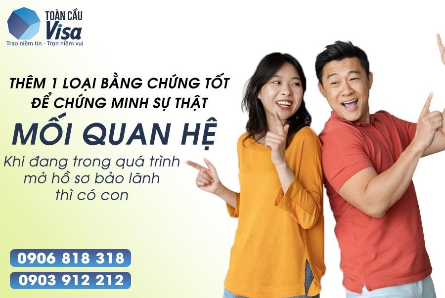 Minh chứng tình yêu đầy hạnh phúc khi đang mở hồ sơ thì có con chung